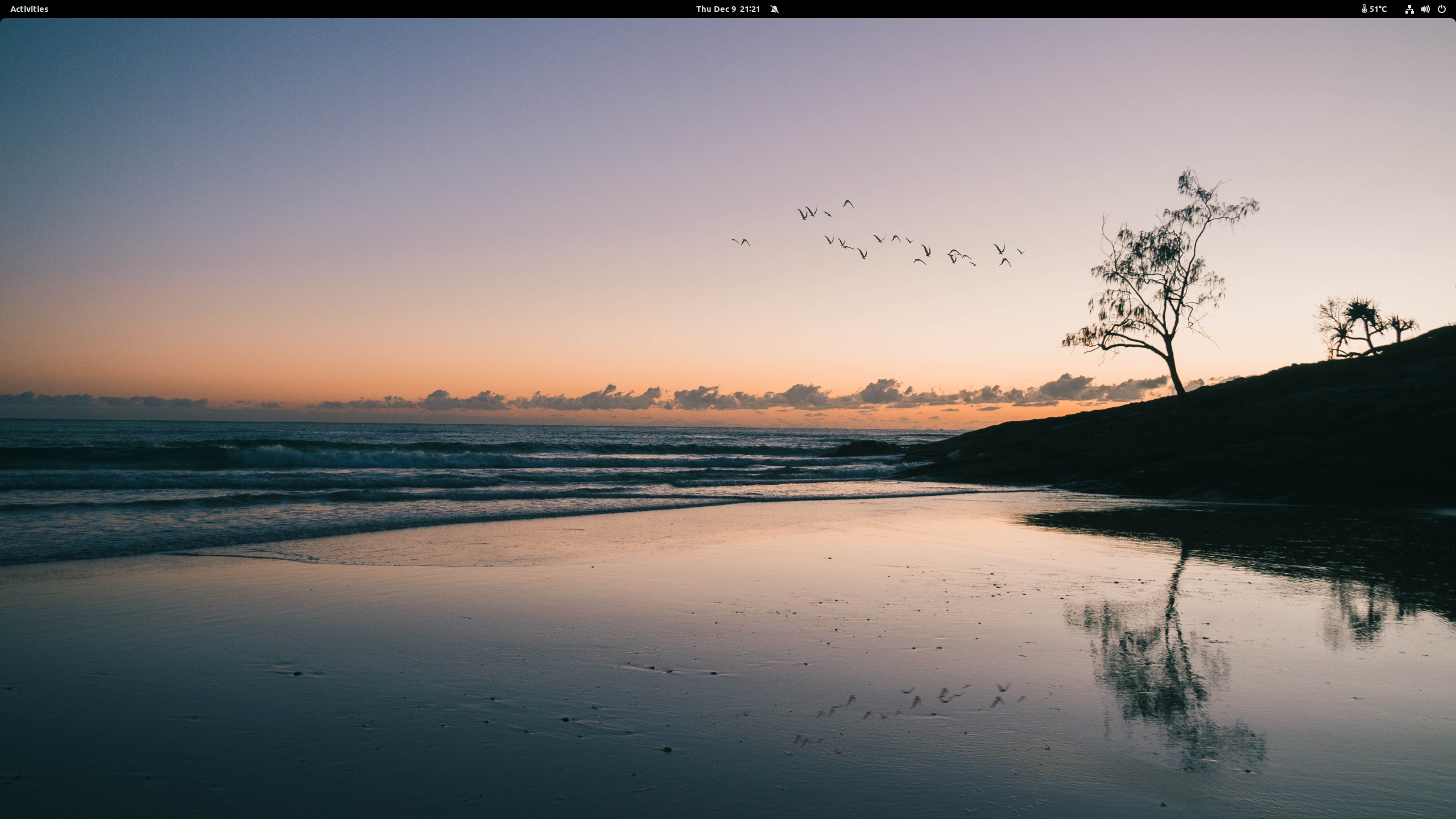 Empty Gnome Desktop